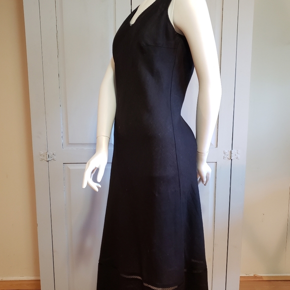 Tristan & Iseut Linen Dress with Ruffled Hem M - Picture 2 of 5